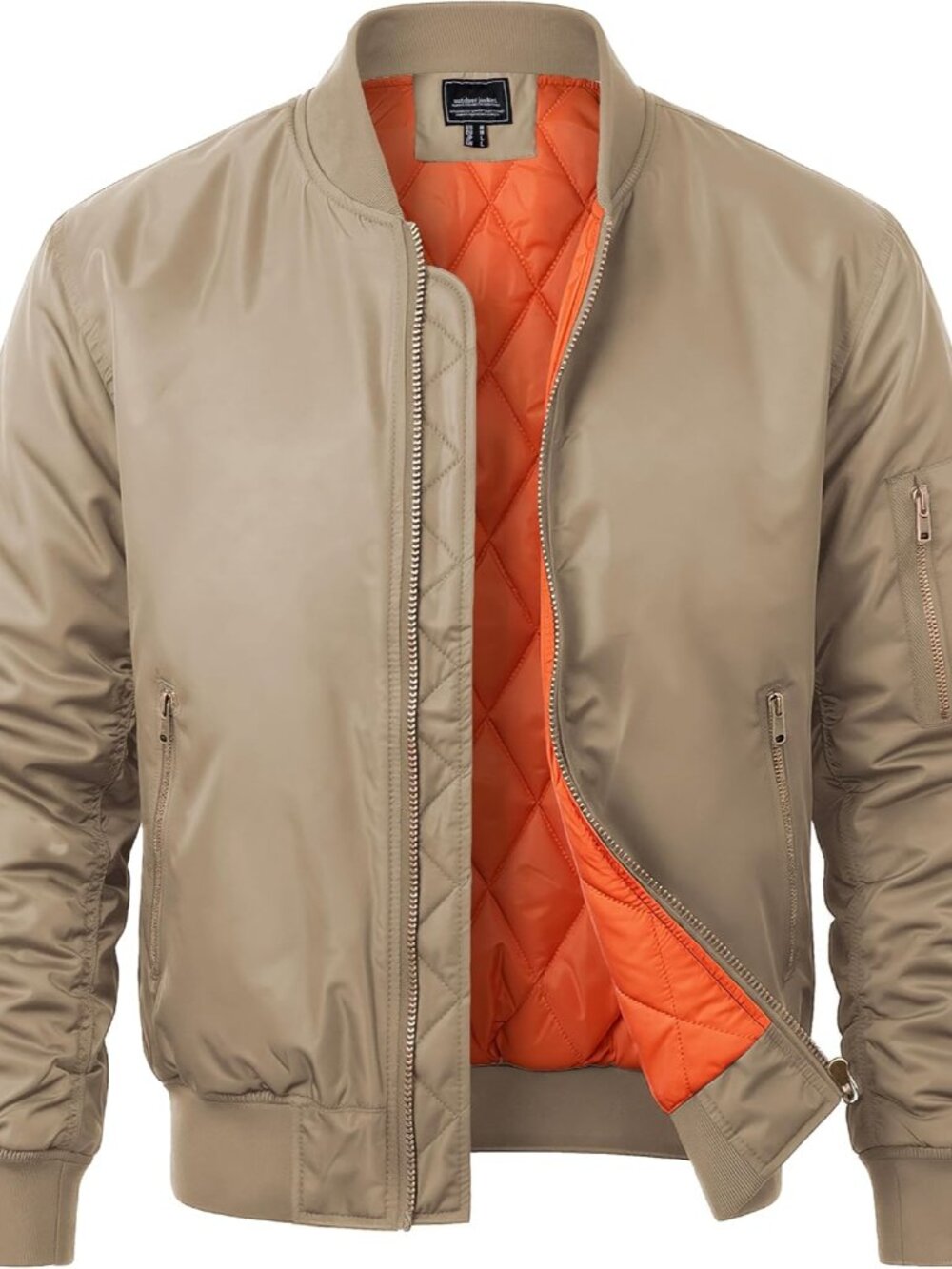 Men's Bomber Jacket Fall Winter Military Jacket and Coats Outwear